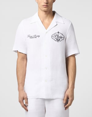 Linen Bowling Shirt Tennis Club