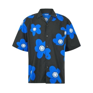 Hugo Heren Bloemen Shirt Met Korte Mouwen (Zwart)