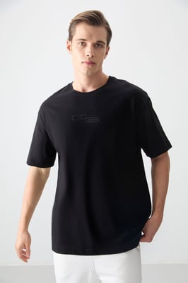 Oversized Katoenen Gedrukt T-Shirt