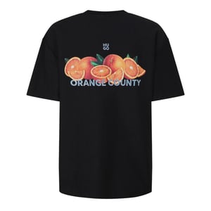 Hugo Heren Oranje Crew Neck Regular T-shirt (Zwart)