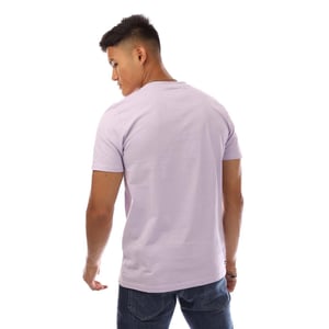 Weekend Offender Heren T-shirt Bridgetown, effen met logo, normale pasvorm (Lila)