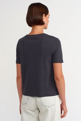 Dames Katoenen Ronde Hals T-Shirt