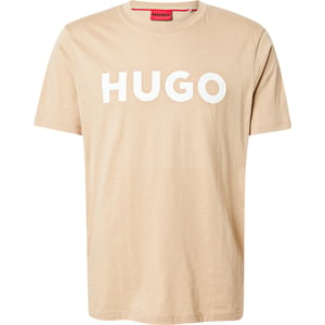 Hugo Heren Logo Regular T-Shirt (Beige)