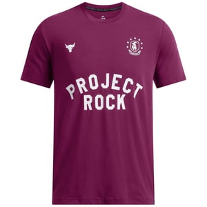 Under Armour Heren Project Rock T-Shirt (Paars)