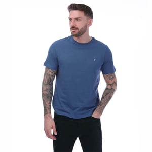 Farah Heren Dean Katoen T-Shirt (Blauw)