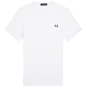 Fred Perry Ringer T-Shirt White