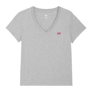 Levis T-shirt med V-ringning och kort ärm för damer (Grått)