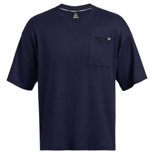 Under Armour Rival våffel-T-shirt för herrar (Blå)