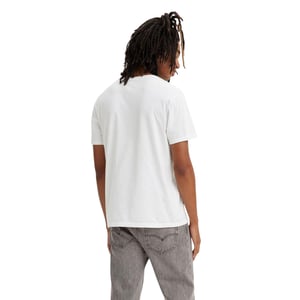 Levis T-shirt med logotyp och rund halsringning för herr (2-pack) (Vit)