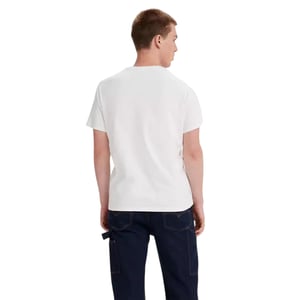 Levis Herr London Batwing Logotyp Crew Neck T-shirt (Vit)