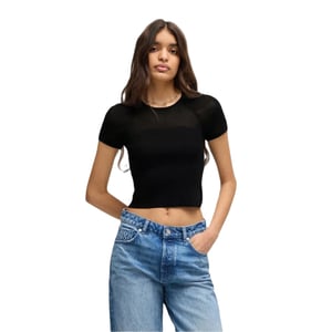 Hugo Dames/Dames Slevetta Slim Raglan T-shirt (Zwart)