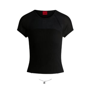 Hugo Dames/Dames Slevetta Slim Raglan T-shirt (Zwart)