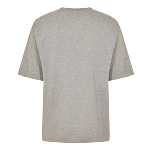 Off White Katoenen uniseks T-shirt voor volwassenen (Grijs/Zwart)