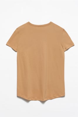 Dames Katoenen Crew Neck T-Shirt