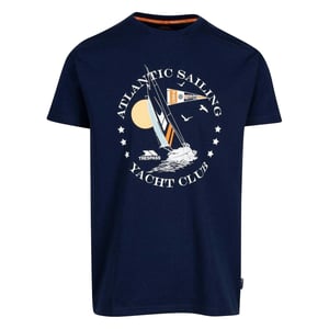 Trespass Mannen Cedarf Lettering Crew Neck T-Shirt (Marineblauw)