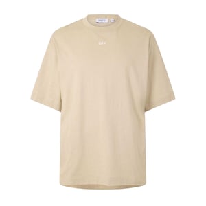 Off White Heren Arrow Skate Belettering Crew Hals T-shirt (Bruin/Wit)