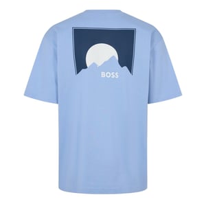Boss HBO Move T-shirt voor heren, standaardmodel (Blauw)