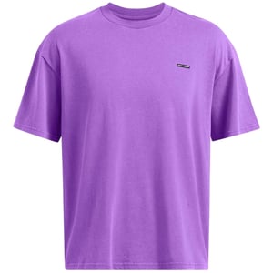 Under Armour Oversized T-Shirt med tvättad logotyp för herrar (Lila)