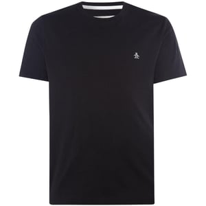 Original Penguin Heren Pin Point Geborduurd T-Shirt (Zwart)