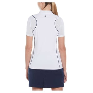 Original Penguin Dames/Dames Contrast Boorden Regelmatig Golf Poloshirt (Helder wit)