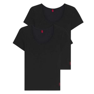 Hugo Dames T-Shirt (Set van 2) (Zwart)