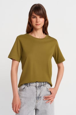 Dames Katoenen Ronde Hals T-Shirt