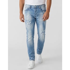 True Rise Gescheurde jeans slim fit spijkerbroek volwassenen