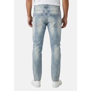 True Rise Spijkerbroek met gaten stretch slim fit jeans spijkerbroek volwassenen