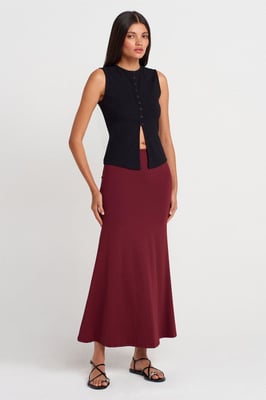 Hoge Taille A-Lijn Maxi Rok