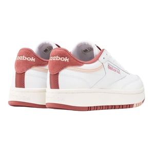 Reebok Dames/Dames Club C Leren Platform Trainers (Wit/Roze)