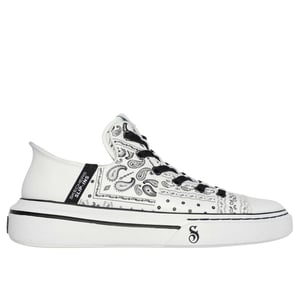 Skechers Heren Snoop Dogg Bandana Print Trainers (Wit, Zwart)