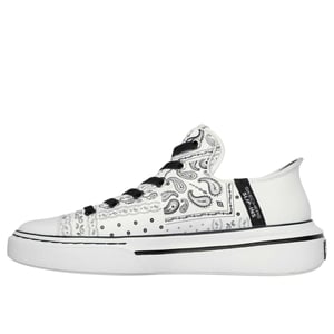 Skechers Heren Snoop Dogg Bandana Print Trainers (Wit, Zwart)