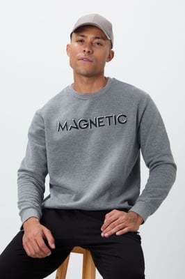 Heren T-shirt met ronde hals met print