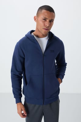 Heren Hooded Zip Sweater