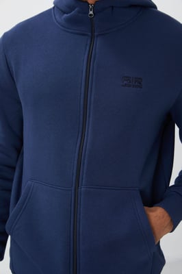 Heren Hooded Zip Sweater