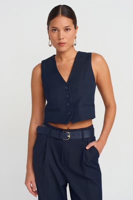 Dames Getailleerd Korte Mouw Vest