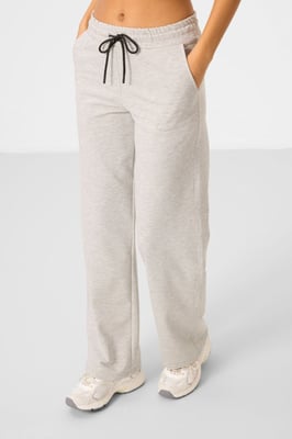 Dames Katoenmix Sweatshirt en Brede Pantalon Set