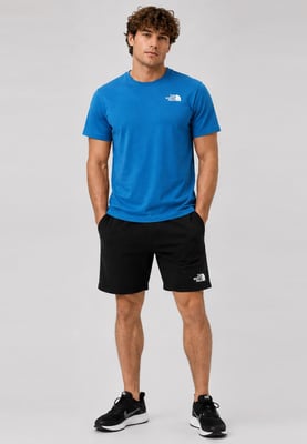 The North Face Men's Simple Dome T-Shirt & French Terry Shorts Set – Dusk Blue / Black