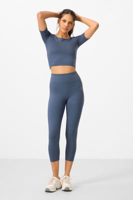Dames Katoenen Slim-fit Actieve Set