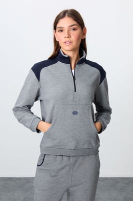 Kleurgeblokte Fleece Trainingsoutfit Set