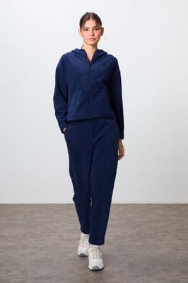 Oversized Hooded Rits Trainingspak Set