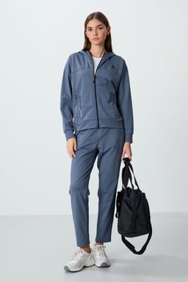 Dames Hoody Zip Sweatshirt en Broeken Set