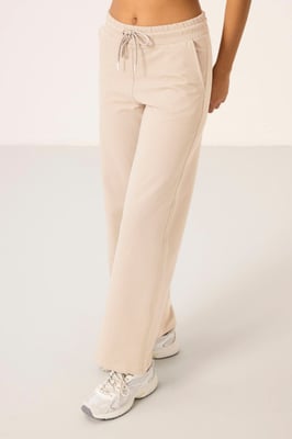 Dames Katoenmix Sweatshirt en Wijde Pantalon Set