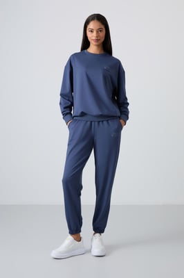 Oversized Sweater en Broekset met Elastische Boord