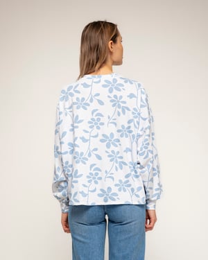 Sweatshirt met lange mouwen en bloemenprint