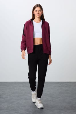 Oversized hoodie met rits en broekset