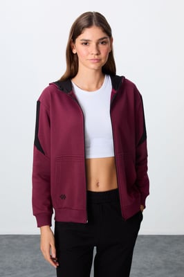 Oversized hoodie met rits en broekset