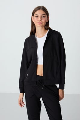 Dames Hooded Zip Sweatshirt en Broek Set