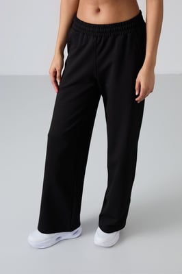 Brede-Pijpen Sweatpants met Trekkoord