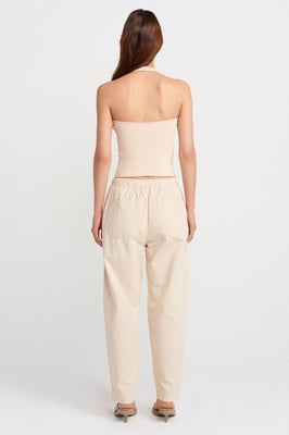 Katoenen Poplin Rechzijdige Joggingbroek
